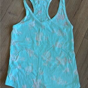 Garage Aqua Floral Tank Top